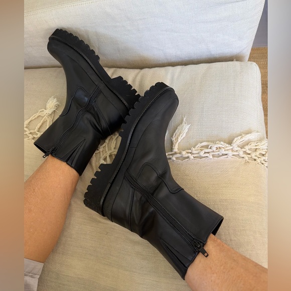 REVOLVE NWT Paloma Barcelo Combat Black Boot Day to evening elevate ❤️🌈 - Picture 6 of 12